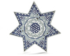 A CHINESE BLUE AND WHITE STAR SHAPED STRAINER, 18TH CENTURY