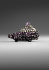 A 'GRAPE' TUREEN WITH LATER SILVER LID, 18TH AND 20TH CENTURY