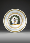 A BRUSSELS FAIENCE DISH, CIRCA 1780-1800