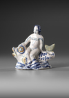 A PUTTO RIDING A DOLPHIN, NEVERS, 17TH CENTURY