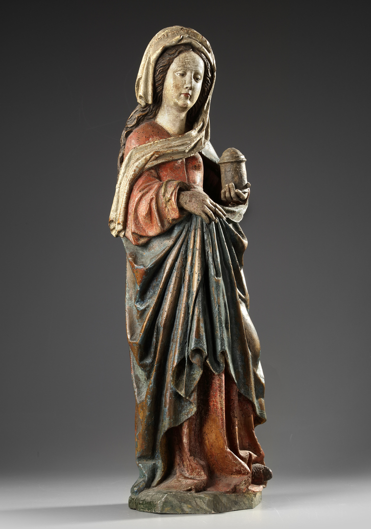 A SCULPTURE OF MARY MAGDALENE, GERMAN, EARLY 16TH CENTURY