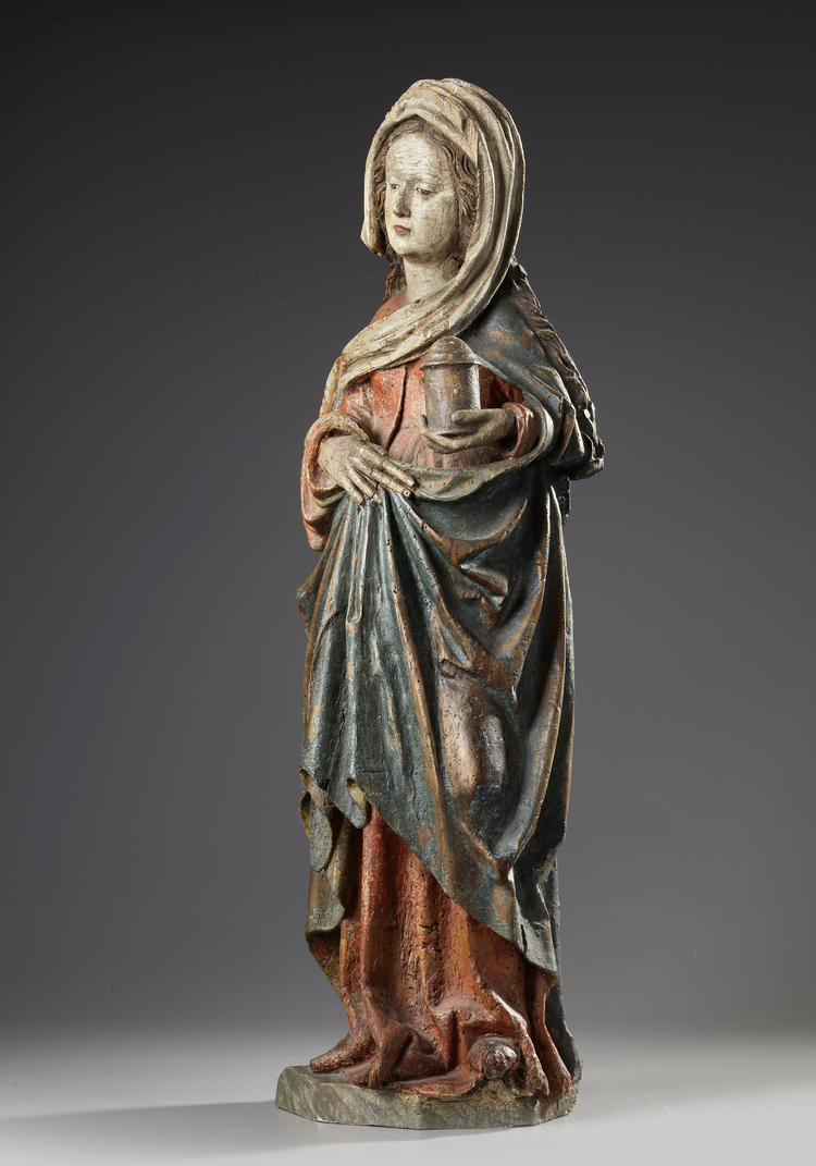 A SCULPTURE OF MARY MAGDALENE, GERMAN, EARLY 16TH CENTURY
