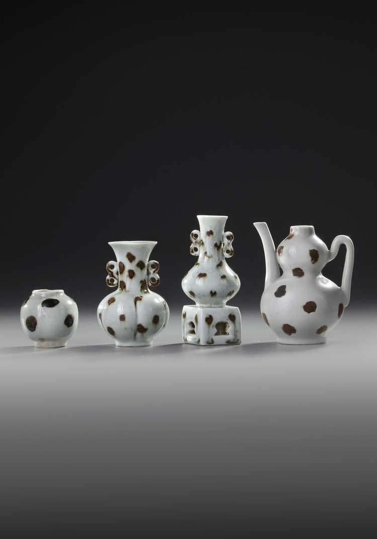 FOUR CHINESE QINGBAI OBJECTS, NORTHERN SONG DYNASTY (960–1127)