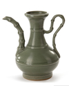 A CHINESE LONGQUAN CELADON BAMBOO EWER, SONG DYNASTY (960-1279)