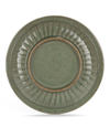 A CHINESE LONGQUAN CELADON MOULDED DRAGON DISH, MING DYNASTY (1368-1644)