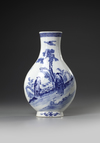 A CHINESE BLUE AND WHITE VASE, 18TH CENTURY
