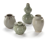 FOUR CHINESE PORCELAIN JARS, YUAN DYNASTY