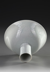 A CHINESE WHITE-GLAZED STEM BOWL, 17TH CENTURY
