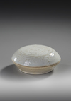 A DEHUA CIRCULAR BOX AND COVER, YUAN DYNASTY