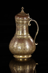 AN OTTOMAN GILT-COPPER (TOMBAK) BOZALIK (BOZA EWER), TURKEY, DATED 1194 AH/1780 AD