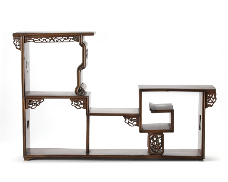 CHINESE WOODEN SHELVES, 19TH CENTURY