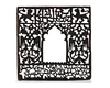 A SELJUK PIERCED STEEL GRAVE PANEL, DATED 409 AH/1018 AD
