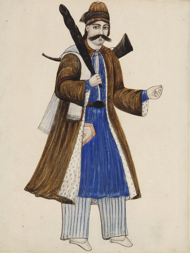 A PERSIAN QAJAR FIGURE, 19TH CENTURY