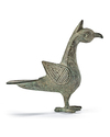 A SELJUK BRONZE BIRD INCENSE BURNER, PERSIA, 12TH CENTURY