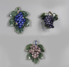 A GROUP OF THREE DELFT MODELS OF GRAPES, LATE 18TH CENTURY