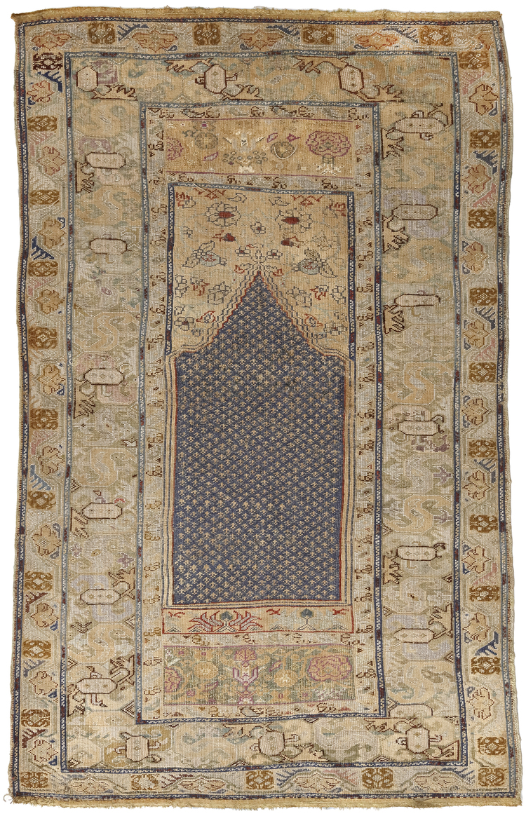 A GORDES PRAYER RUG, 19TH CENTURY