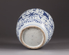 A Chinese blue and white pot