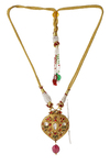 A GEM-SET AND ENAMELED GOLD PENDANT, INDIA, CIRCA 19TH CENTURY