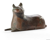 A KHORASAN BRONZE WEIGHT FIGURINE IN THE FORM OF A LION, PERSIA, 12TH CENTURY