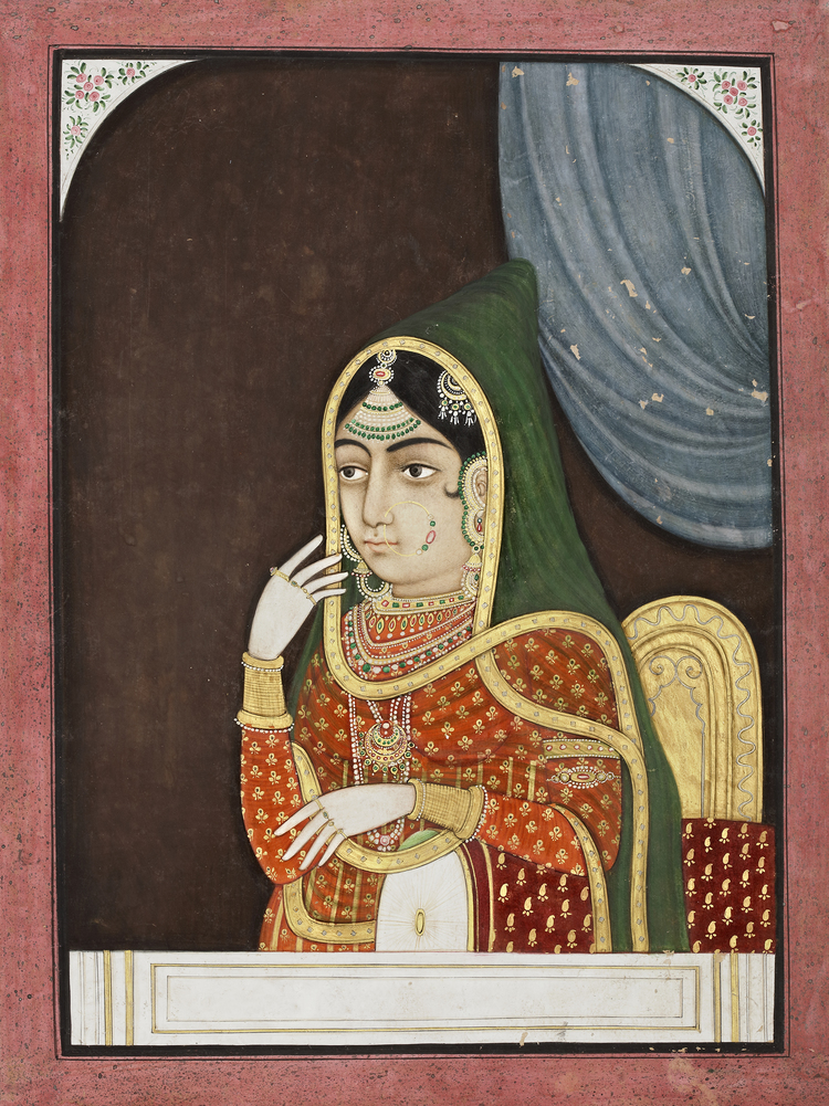 Portraits Of Maharaja Ranjit Singh And Maharani Jind Kaur Punjab Plains North India Circa