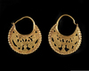 A PAIR OF GOLD EARRINGS, NEAR EAST, 11TH CENTURY
