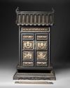 A CHINESE CARVED ZITAN ALTAR CABINET, QING DYNASTY (1644-1911)