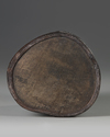 A CARVED ZITAN BRUSH POT, BITONG,  QING DYNASTY (1644-1911)