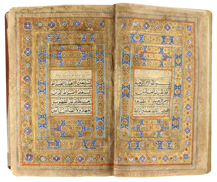 A KASHMIR LEATHER-BOUND QURAN, WRITTEN BY MUHAMMED SAIF AL-ALLAH AL-ANSARI AL-LAHORI, DATED 1248AH/1832AD
