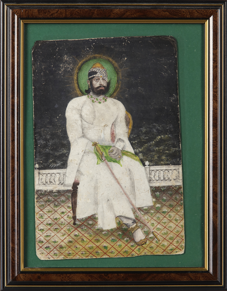 A PORTRAIT OF MAHARAJA JASWANT JI II OF JODHPUR, JODHPUR RAJASTHAN, LATE 19TH CENTURY