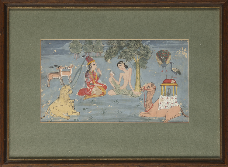 LAYLA VISITING MAJNUN IN THE WILDERNESS, 20TH CENTURY