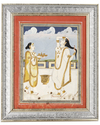 A NAKED BEAUTY WITH HER SERVANT, MUGHAL INDIA, EARLY 20TH CENTURY