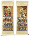 TWO CHINESE SCROLLS, 19TH-20TH CENTURY