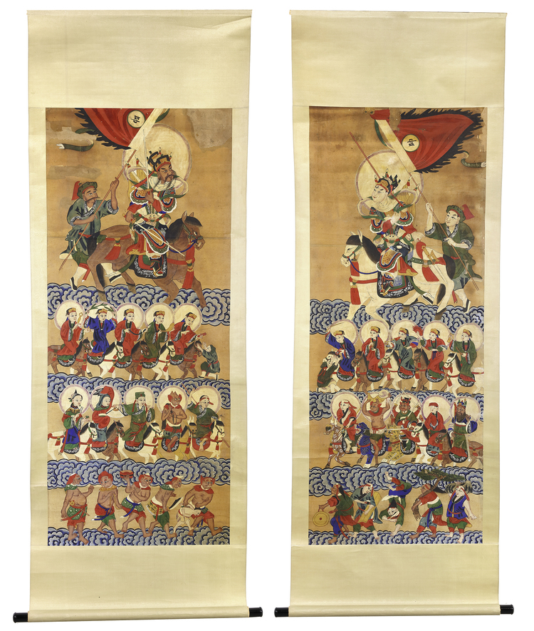 TWO CHINESE SCROLLS, 19TH-20TH CENTURY