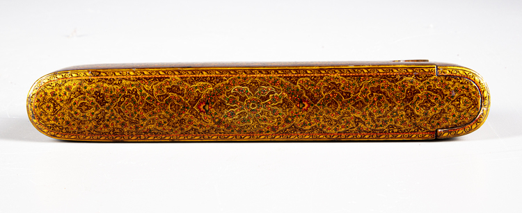 A Qajar Lacquer Papier Mache Pen Box Qalamdan Persia 19th Century