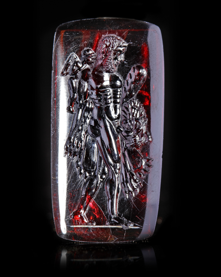 A HELLENISTIC INTAGLIO OF HERAKLES, 2ND CENTURY BC