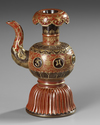 A CHINESE TIBETAN-STYLE EWER, PENBA HU, 19TH/20TH CENTURY