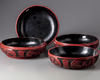 A PAIR OF CHINESE CINNABAR LACQUER BOXES, QING DYNASTY (1644-1911)