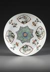 A CHINESE FAMILLE VERTE 'FLORAL' DISH, KANGXI PERIOD (1662-1722)