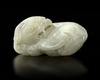 A CHINESE JADE CARVING LION, 19TH CENTURY