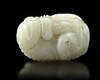 A CHINESE JADE CARVING LION, 19TH CENTURY
