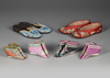 SIX PAIRS OF CHINESE SILK SHOES 19TH/ 20T CENTURY