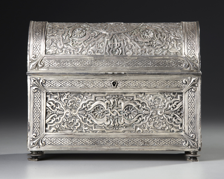 A HISPANO-MORESQUE-STYLE ELECTROTYPE BOX, 19TH CENTURY