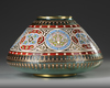 A MAMLUK-STYLE ENAMELED GLASS VASE BY PHILIPPE-JOSEPH BROCARD, DATED 1871