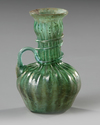 A PERSIAN GLASS EWER, 12TH-13TH CENTURY