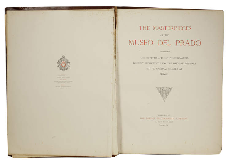 THE MASTERPIECES OF THE MUSEO DEL PRADO, DATED 1897