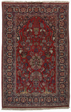 A KASHAN PRAGER RUG WITH SILK, PERSIA