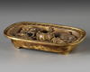 A CHINESE GILT BRONZE DRAGON DRIP PAN, 17TH/18TH CENTURY
