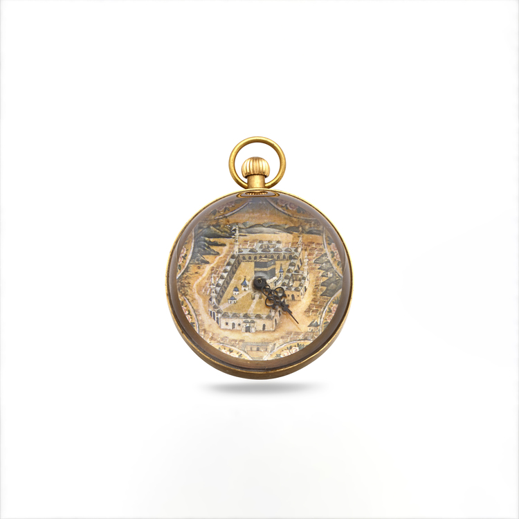 A RARE SWISS CRYSTAL CLOCK, LATE 19TH CENTURY