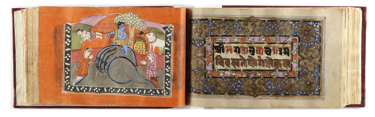 AN ILLUSTRATED KASHMIRI MANUSCRIPT ON HINDU DEITIES, NORTHERN INDIA, 19TH CENTURY
