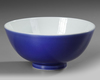 A CHINESE BLUE-GLAZED BOWL,19TH CENTURY